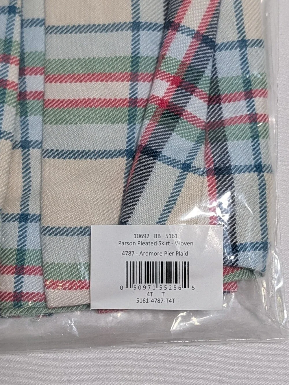 TBBC The Beaufort Bonnet Company Parson Pleated Plaid Skirt Ardmore Pier 4T
